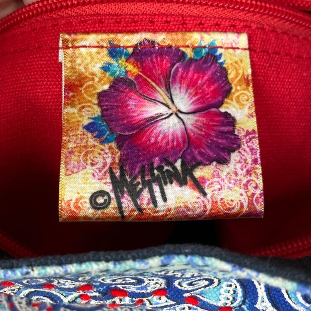 MESSINA Handbag Blue/Red/White OS - Picture 5 of 10